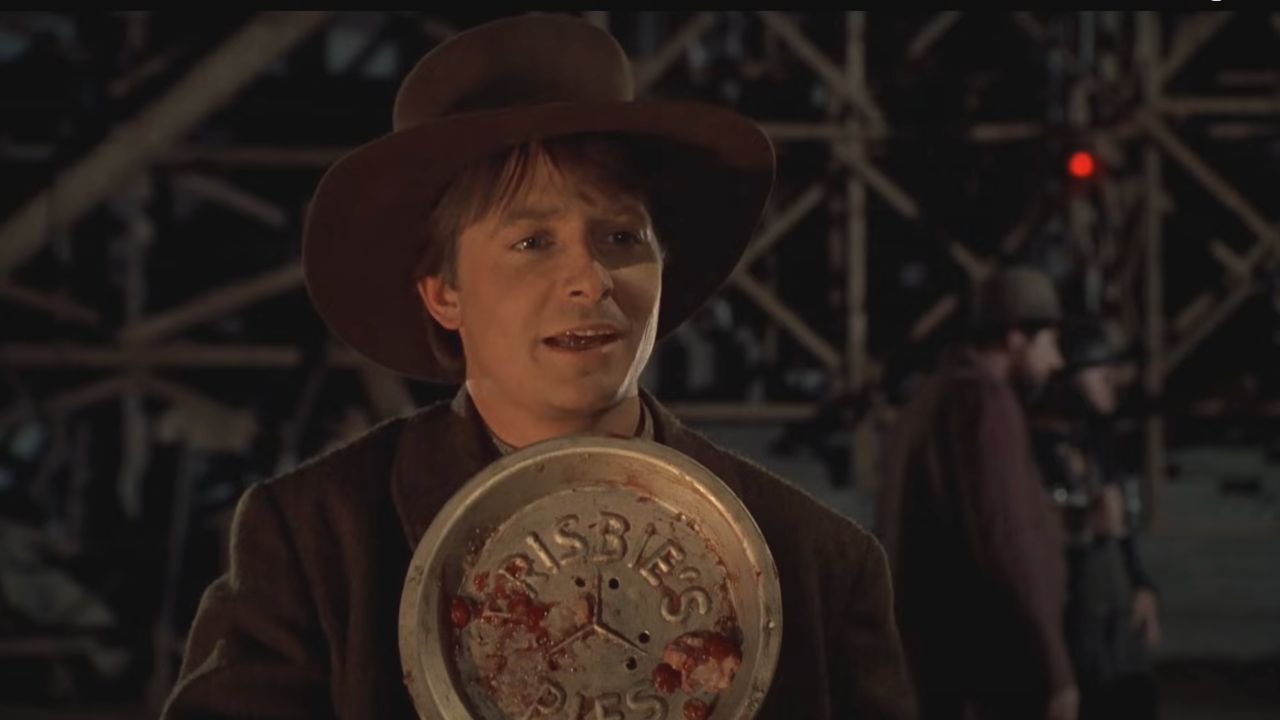 <p>                     <em>Back to the Future: Part III</em> has one of those classic moments where it feels like a <a href="https://www.cinemablend.com/news/2552296/how-the-terminators-time-travel-works"><em>Terminator</em>-style Ontological Paradox</a> has shown itself in our timeline. With Marty using a "Frisbie's" pie plate to save Doc’s life, ruining Mad Dog Tannen’s attempt to murder Doctor Brown may be similar to the scenario where Kyle Reese becomes John Connor's father.                    </p>