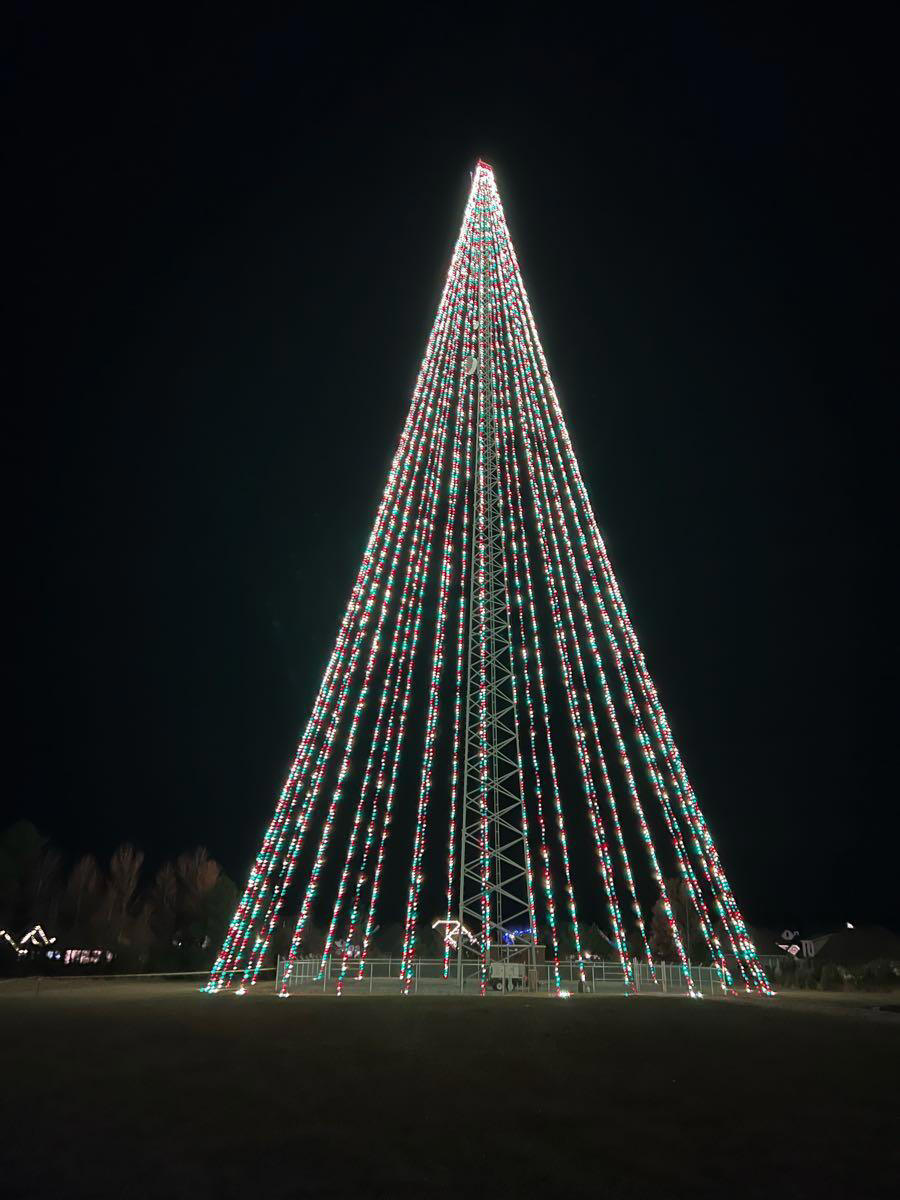 Said to be World’s tallest Christmas “tree structure”. - Greenwood