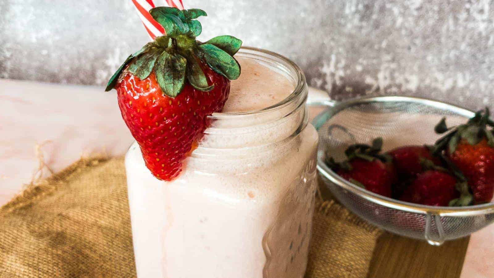 <p>Indulge in a guilt-free treat with Strawberry Cheesecake Indulgence-a lazy breakfast option that combines fruity sweetness with creamy indulgence. Blend up this delicious concoction effortlessly for a delightful start to your day.<br><strong>Get the Recipe: </strong><a href="https://www.primaledgehealth.com/keto-strawberry-cheesecake-smoothie/?utm_source=msn&utm_medium=page&utm_campaign=18 extremely quick and easy breakfast ideas for lazy people">Strawberry Cheesecake Indulgence</a></p>