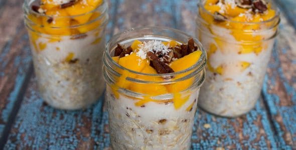 <p>Dive into a stress-free morning routine with Mango Bliss Overnight Oats. This recipe ensures a delightful breakfast without the hassle. Simply prep the night before, and wake up to a bowl of creamy oats infused with tropical mango goodness.<br><strong>Get the Recipe: </strong><a href="https://www.upstateramblings.com/mango-overnight-oatmeal/?utm_source=msn&utm_medium=page&utm_campaign=18 extremely quick and easy breakfast ideas for lazy people">Mango Bliss Overnight Oats</a></p>