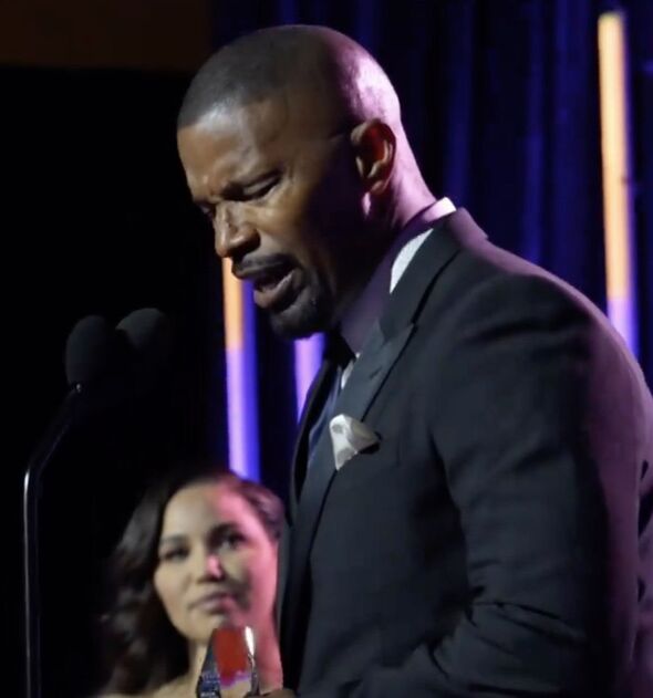 Jamie Foxx Holds Back Tears As He Makes Rare Public Appearance After