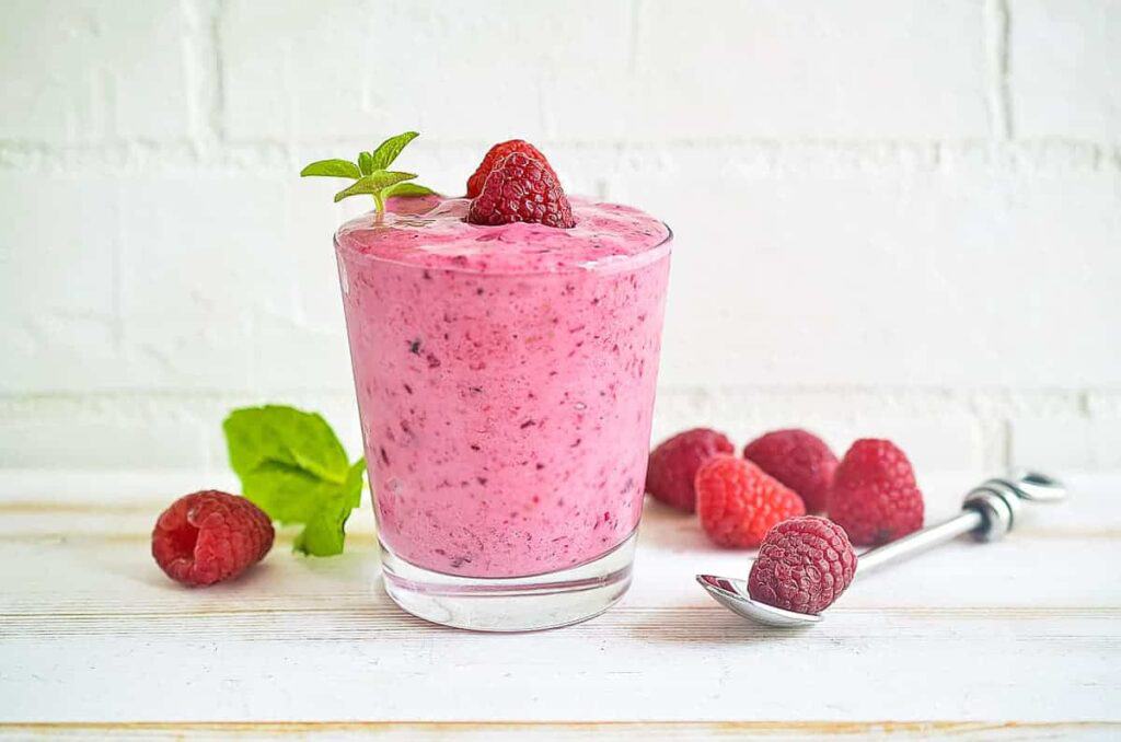 <p>Lazy mornings meet vibrant flavors with the Raspberry Refresher Smoothie. Packed with goodness, it’s a quick fix for those who prefer minimal effort. Just blend, pour, and relish the delightful combination of raspberries and freshness.<br><strong>Get the Recipe: </strong><a href="https://www.ketocookingwins.com/keto-raspberry-smoothies-recipe/?utm_source=msn&utm_medium=page&utm_campaign=18 extremely quick and easy breakfast ideas for lazy people">Raspberry Refresher Smoothie</a></p>