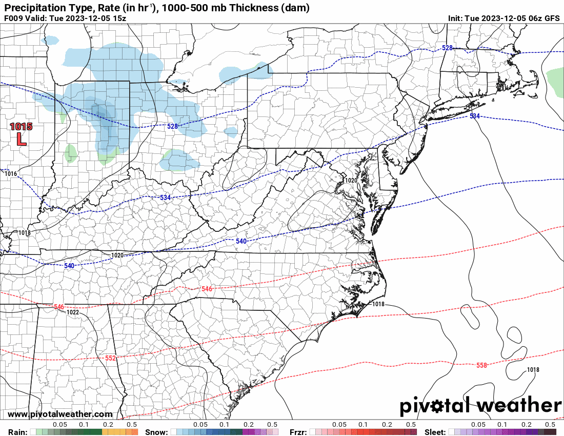 Mountain snow coming to MidAtlantic, conversational flakes possible in