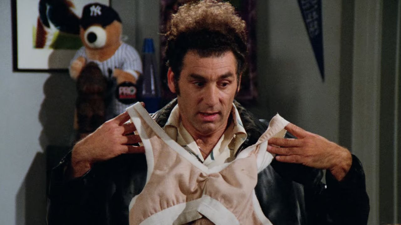 <p>                     Out of Kramer’s many bizarre inventions, perhaps the most memorable is an “upper body support undergarment” for men that he comes up with after learning Frank Costanza (the late Jerry Stiller) is “carrying a lot of extra baggage up there.” Unfortunately, their chance to put “The Bro” (or “Manssiere”) on the market goes south when salesman Sid Farkus (Patrick Cronin) expresses interest in Frank’s estranged wife, Estelle (the late Estelle Harris).                   </p>