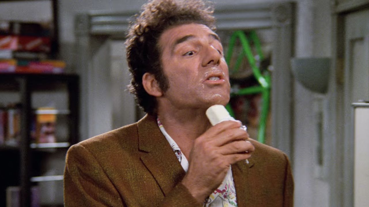 <p>                     In the premiere of <em>Seinfeld</em>’s final season, Kramer tries a new method of shaving with butter, but he goes too far when he lathers his entire body in it, sits out in the sun too long, and comes out “cooked.” It leads to one of Newman’s funniest moments when the postal worker can no longer fight his desire to eat his best friend.                   </p>
