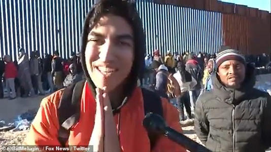 A delighted Moroccan migrant arriving at the US-Mexico border has praised president Joe Biden after illegally crossing at Lukeville, Arizona