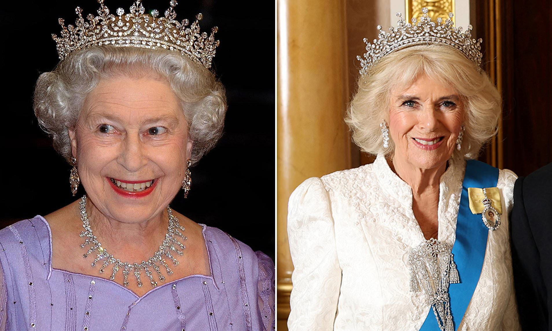 Queen Camilla cuts an elegant figure at Buckingham Palace reception