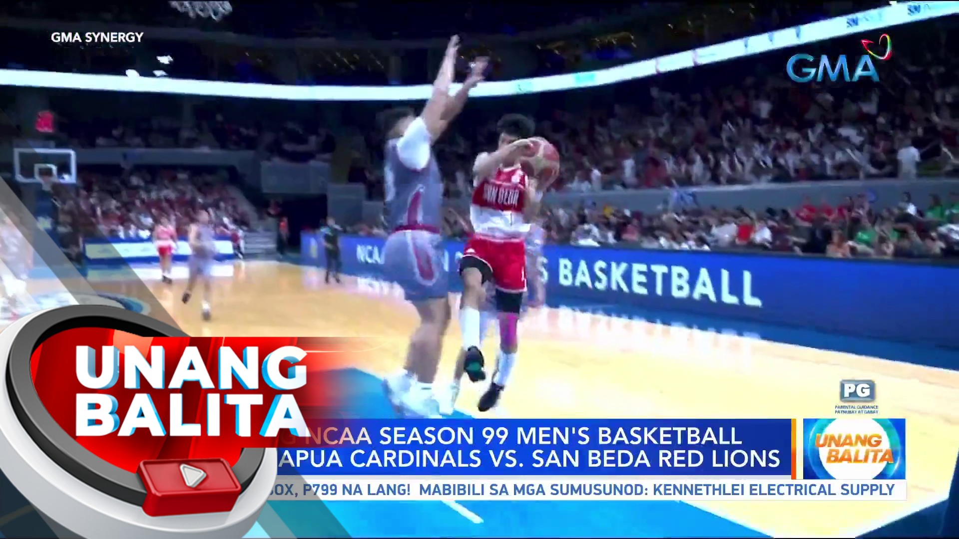 Game 1 Ng NCAA Seaso 99 Men's Basketball Finals: MAPUA Cardinals Vs ...