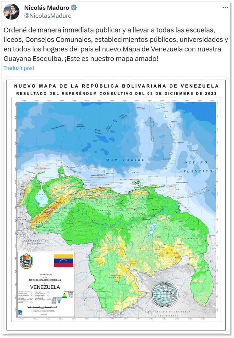 Guiana acionará Conselho de Segurança da ONU contra Venezuela