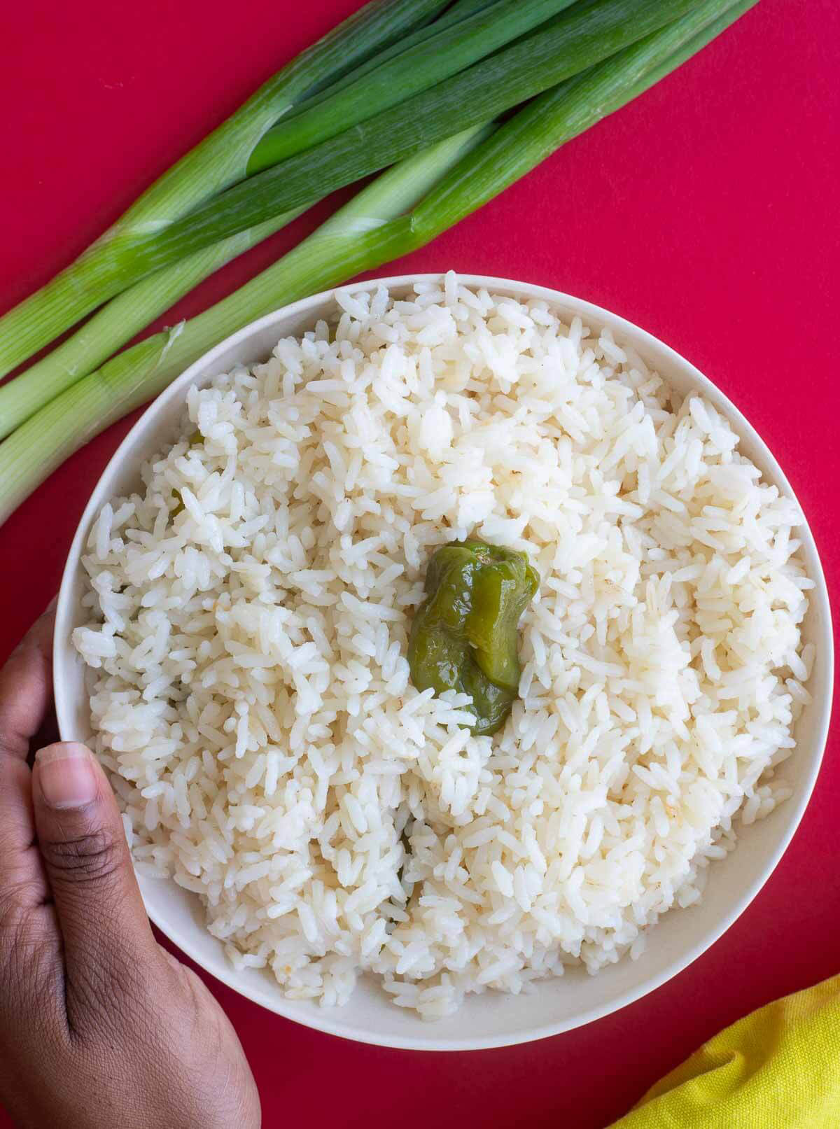 Caribbean coconut rice recipe - Stove top and Instant pot