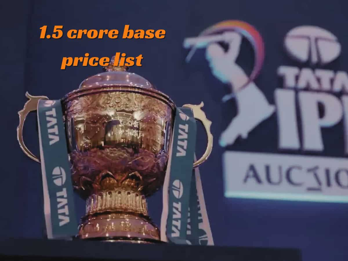 IPL Auction 2024: Check List Of Players With Rs 1.5 Crore Base Price ...