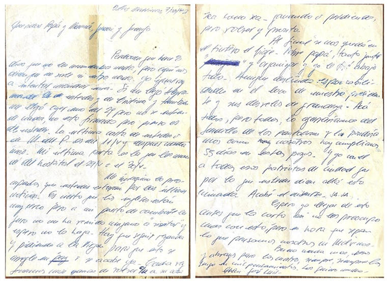 Cristina Kirchner y la carta que recibió del hermano de un excombatiente de Malvinas