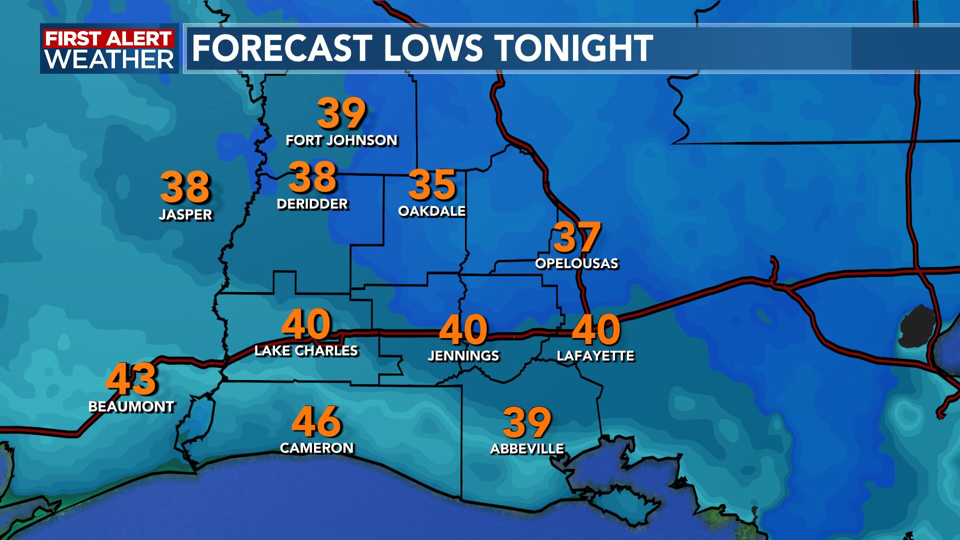 FIRST ALERT FORECAST: A Chilly Thursday Morning Ahead With Frost ...