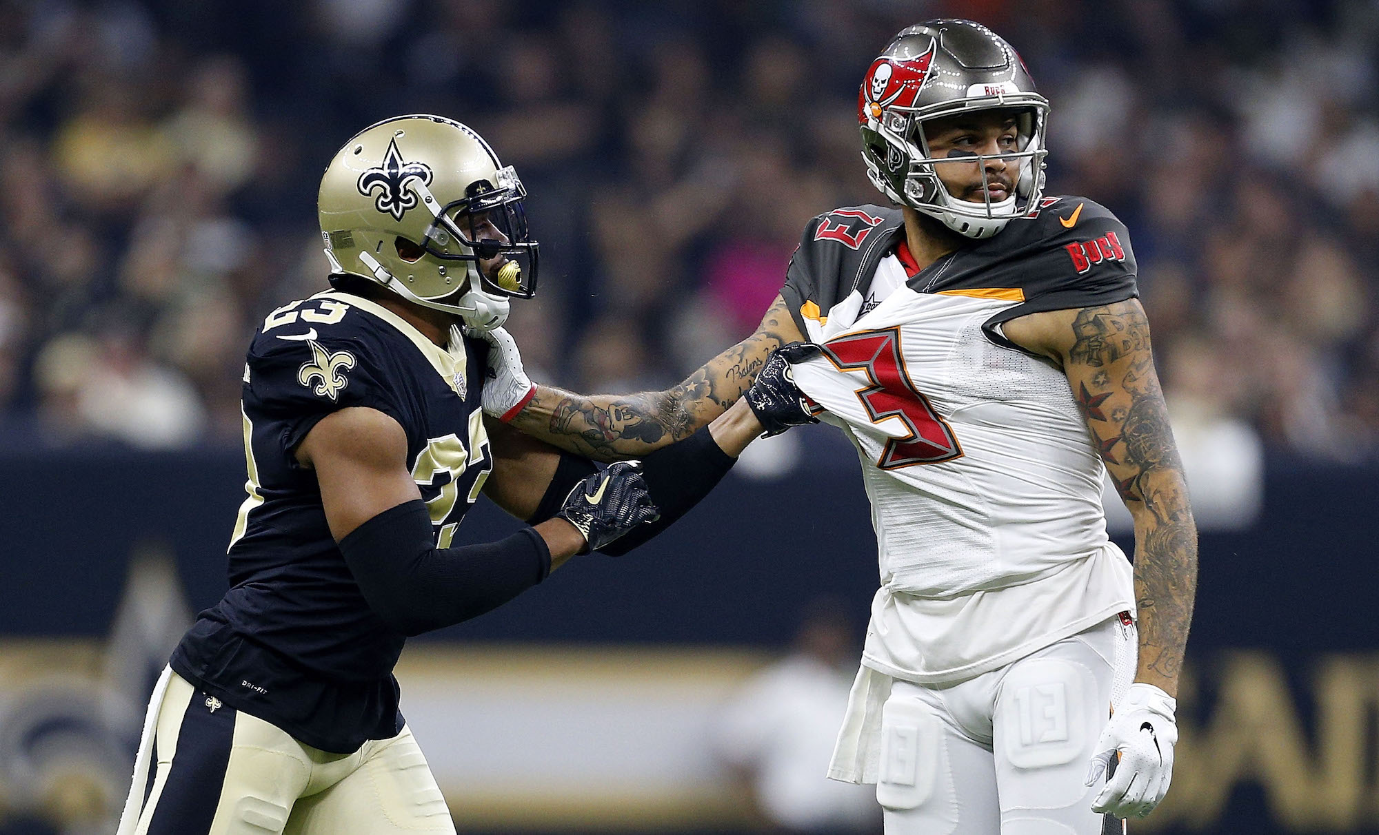 Buccaneers’ Mike Evans Explains Fights And Feud With Saints’ Marshon ...