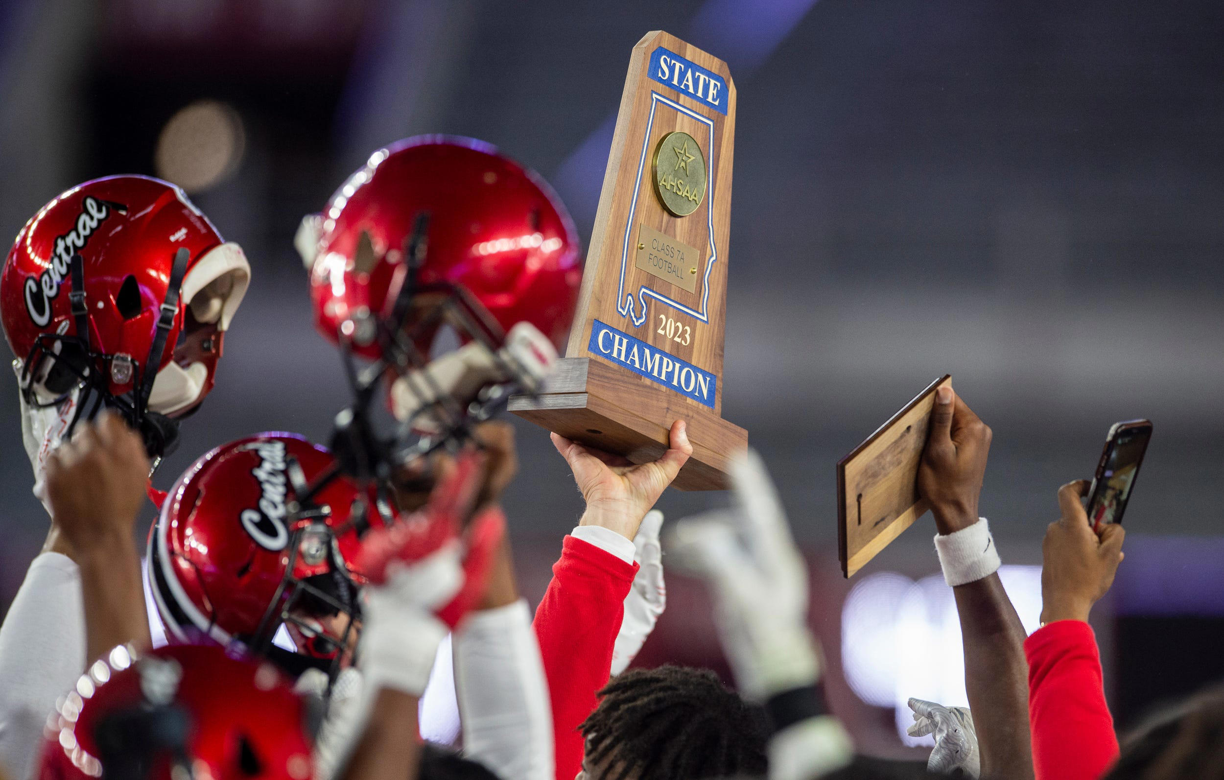 Where are the AHSAA football Super 7 Championships in 2024 and beyond?