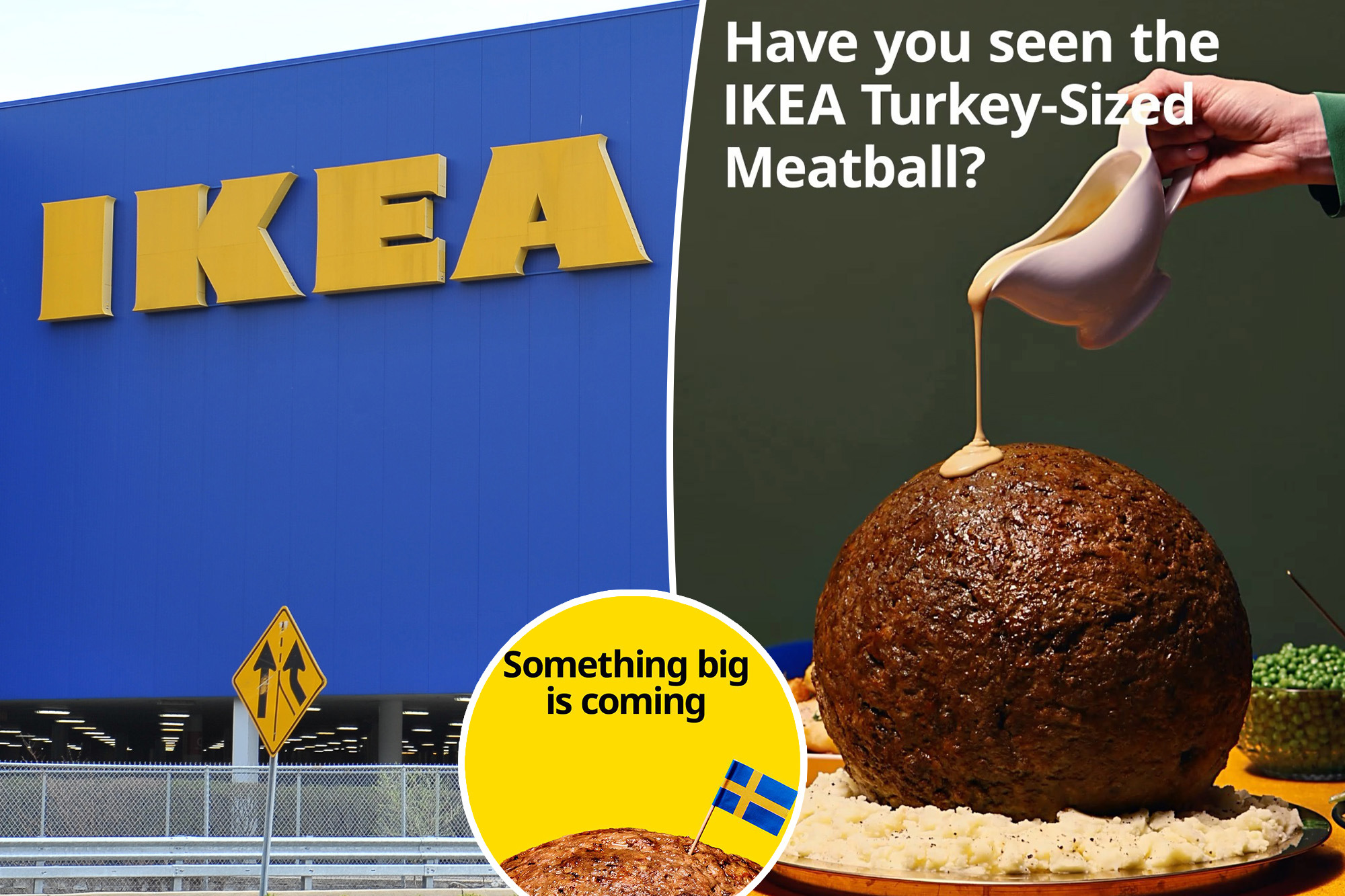 Ikea Debuts Giant ‘turkey Sized Holiday Meatballs ‘showstopper