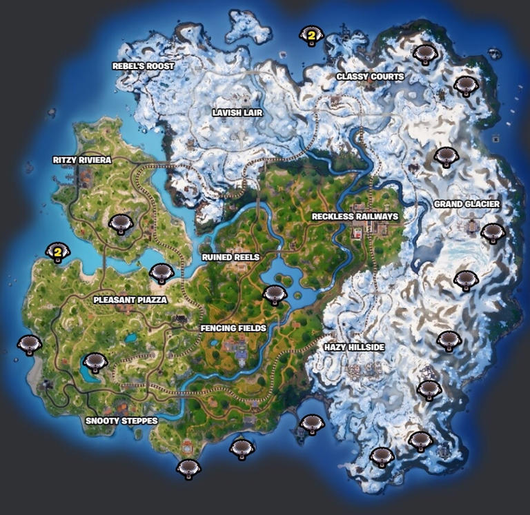 All Launchpad Locations In Fortnite Chapter 5 Season 1