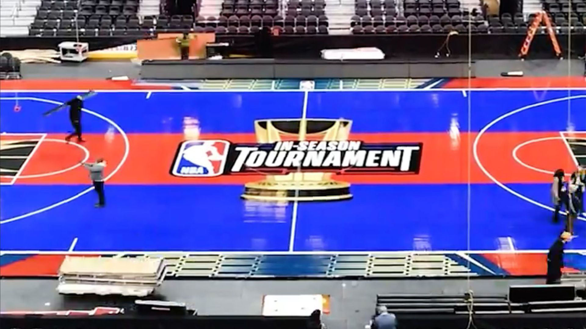 NBA reveals Las Vegas in season tournament court for final four
