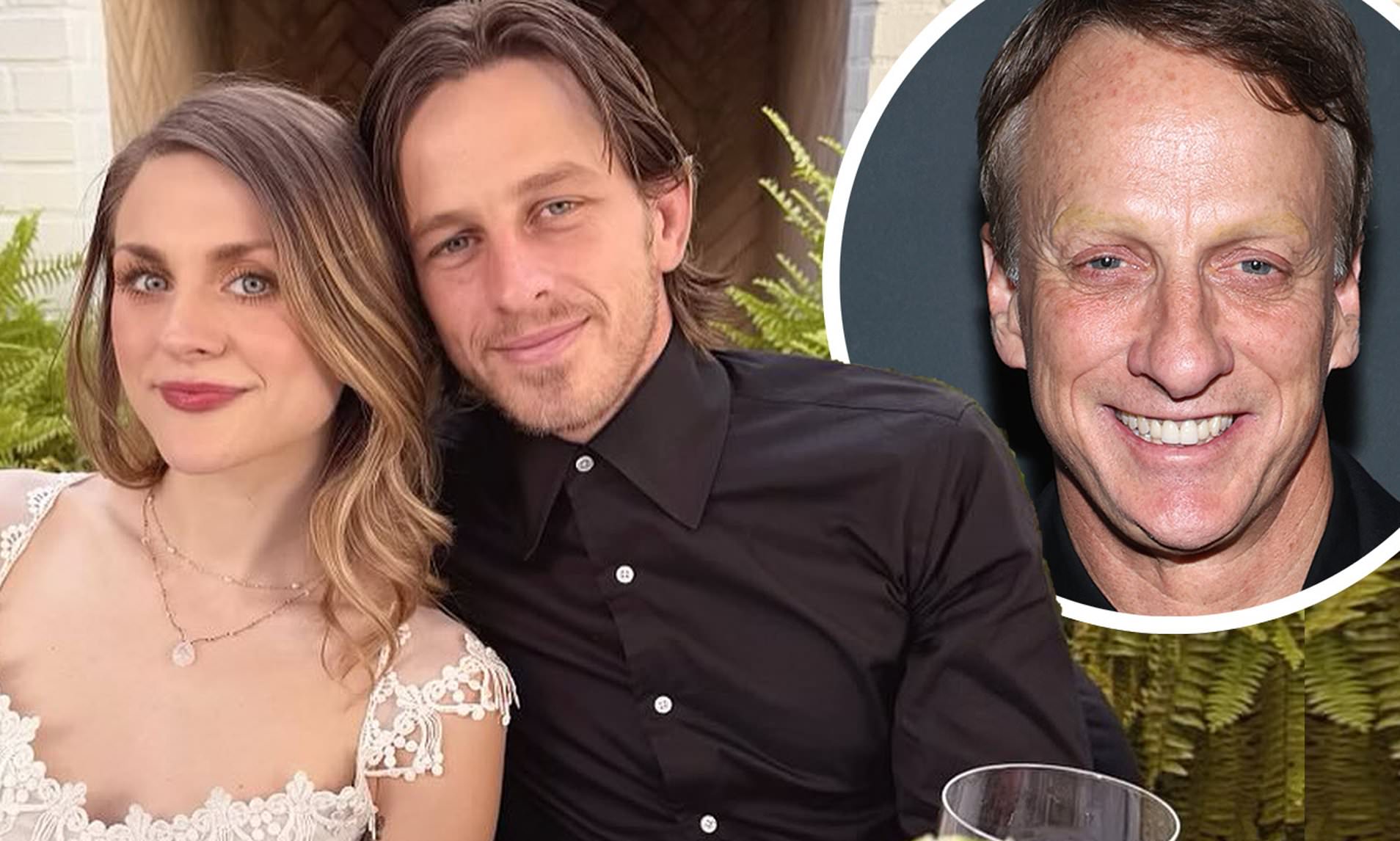 Tony Hawk Shares Snap Of Son Riley Hawk And Frances Cobain's Wedding