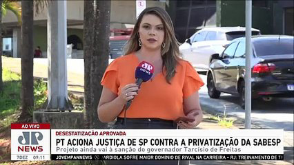 PT aciona a Justiça contra privatização da Sabesp
