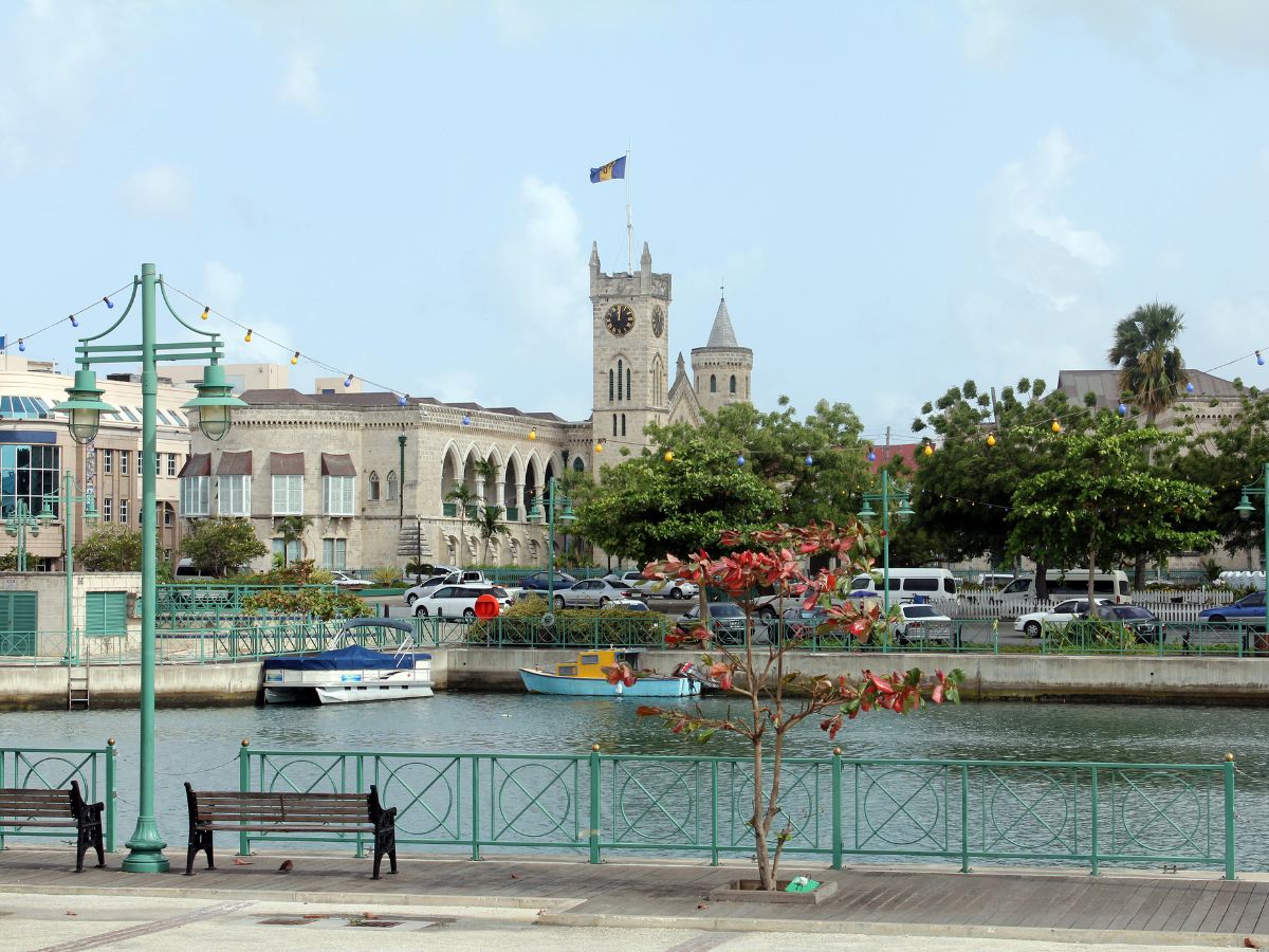 The capital of Barbados is Bridgetown, a historic city with a rich cultural and architectural heritage, the Parliament Buildings are exemplary of neo-Gothic architecture, characterized by their intricate designs, arched windows, and detailed stonework.