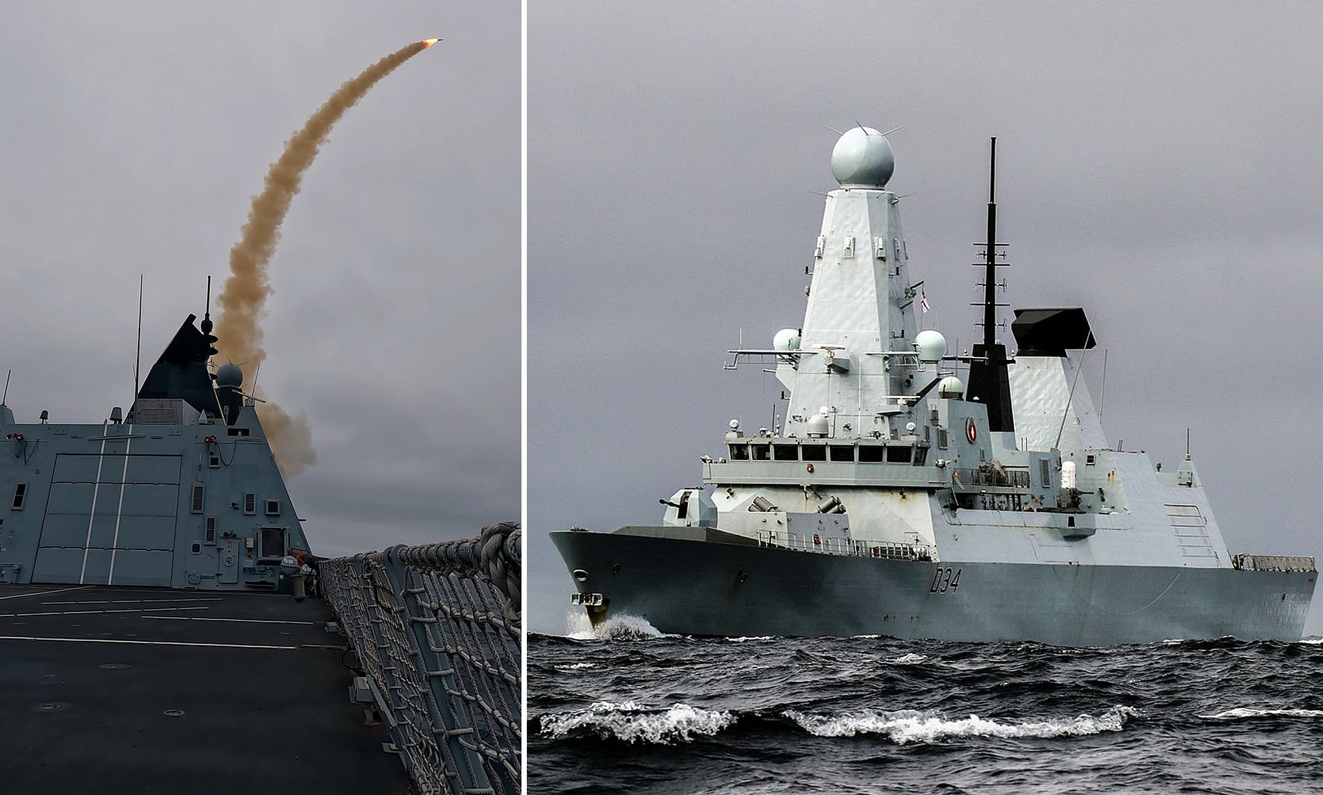 Royal Navy Destroyer S Sea Viper Surface To Air Missile Shoots Down   AA1lATSS.img