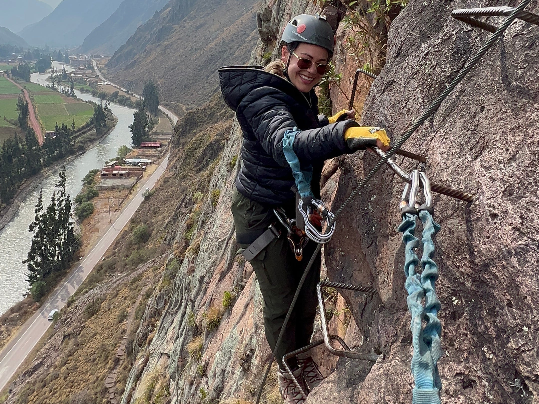 i climbed a terrifying 1,200 feet to stay in a transparent pod suspended off the side of a cliff in peru