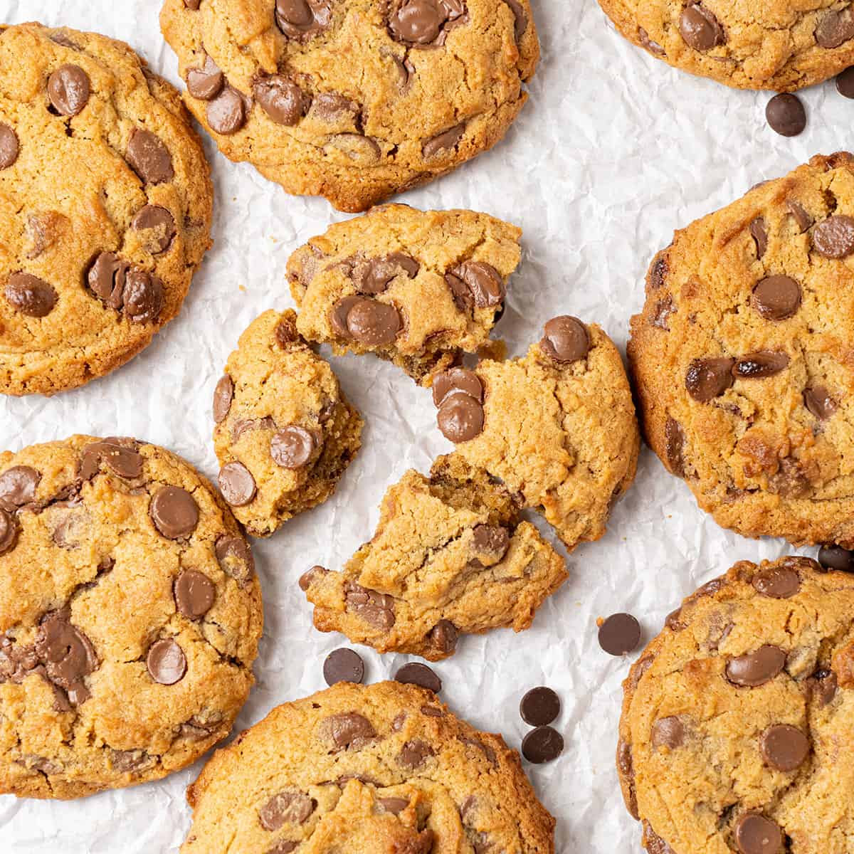 <p>These irresistible soft batch <strong><a href="https://www.spatuladesserts.com/cream-cheese-chocolate-chip-cookies/">cream cheese chocolate chip cookies</a></strong> are so chocolatey, moist, and flavorful that it’ll be hard to resist sinking your teeth into a second or third! Made with just some essential pantry ingredients, this easy cookie recipe is the perfect dessert to serve for special occasions and a casual dessert to keep in the kitchen cookie jar. It won’t be long before it becomes the family’s favorite chocolate chip cookie recipe, in fact, it is our favorite cookies that do not harden!</p><p><strong>Go to the recipe: <a href="https://www.spatuladesserts.com/cream-cheese-chocolate-chip-cookies/">Cream Cheese Chocolate Chip Cookies</a></strong></p>