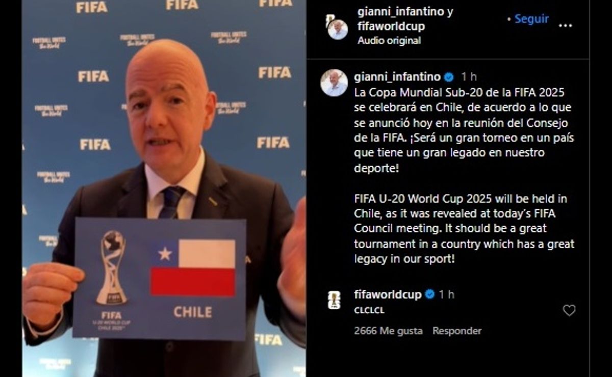 ¡Una buena, por fin! FIFA la realización del mundial sub 20 a