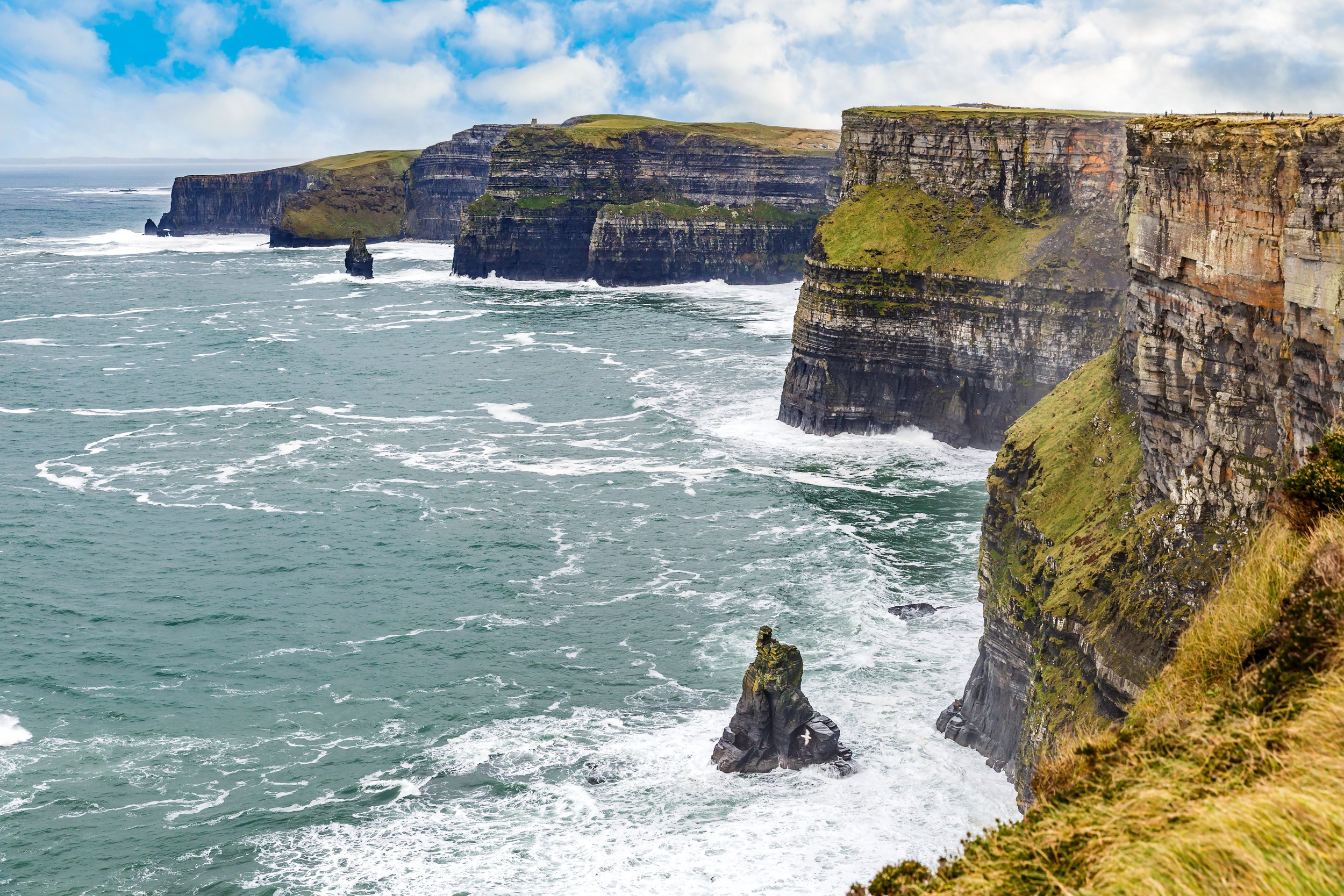 <p>Admittedly a bit far as a day trip from Dublin, but if you can swing it, you won’t regret the decision. The straight-down bright green cliffs are a great viewpoint for Galway Bay and the Aran Islands. You’ll get plenty of exercise on the walk to make the long drive worth it!</p><p>You may also like: <a href='https://www.yardbarker.com/lifestyle/articles/add_these_20_unusual_us_destinations_to_your_travel_bucket_list_121723/s1__39105967'>Add these 20 unusual U.S. destinations to your travel bucket list</a></p>
