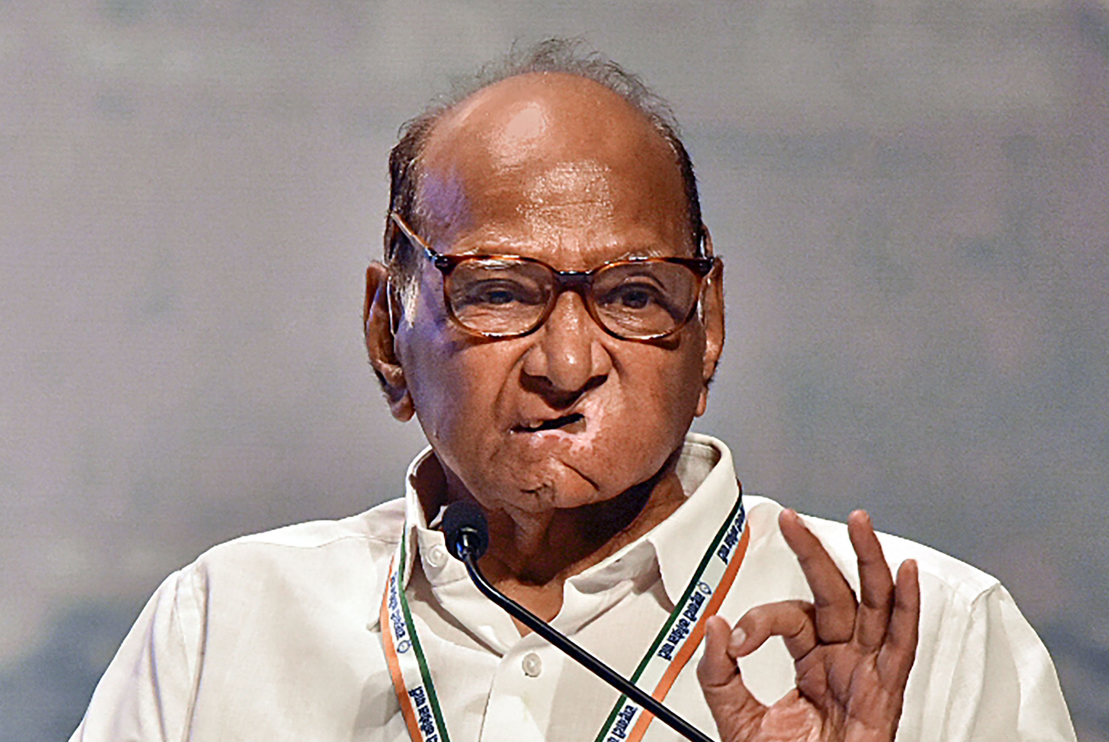sharad pawar targets bjp, says its leaders don't face ed action