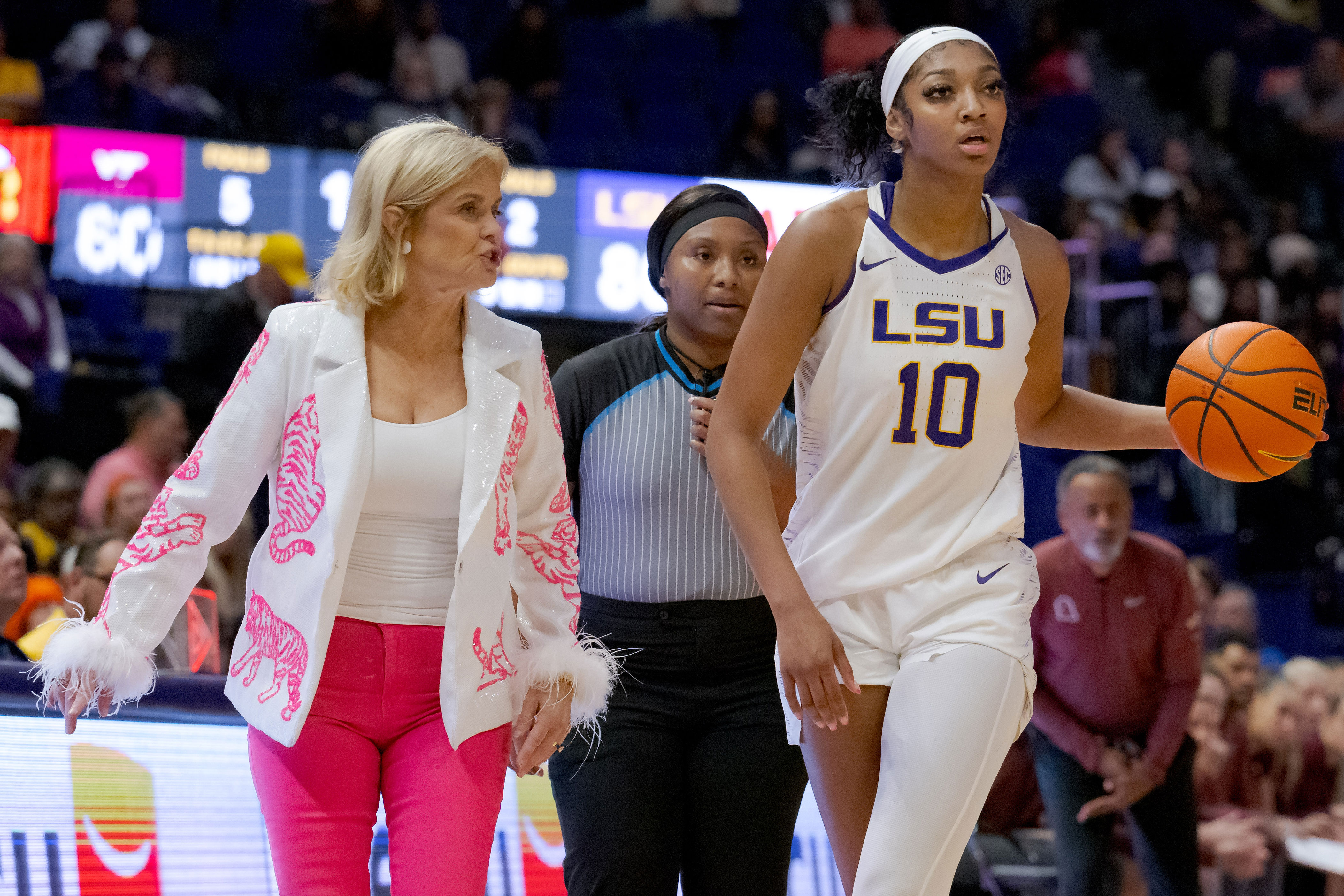 Angel Reese Had To Hold Back A Fuming Kim Mulkey After LSU Coach Was ...