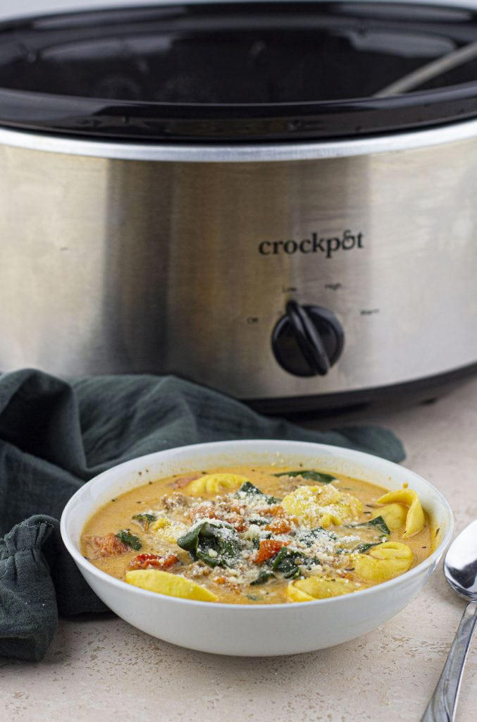 Crockpot Tortellini Soup With Cream Cheese
