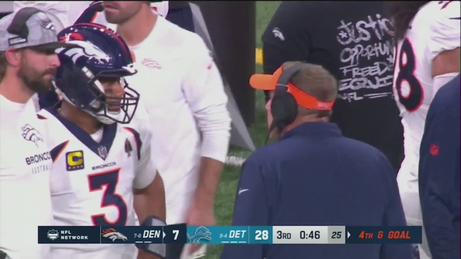 Broncos Coach Sean Payton HEATED On The Sideline During Loss To Detroit