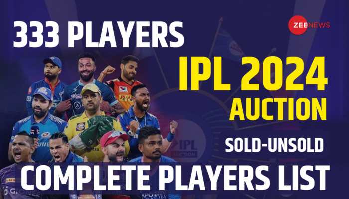 LIVE | IPL Auction 2024 Full List Of 333 Players: Check Base Price ...