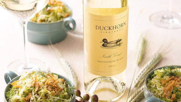 Duckhorn Sauvignon Blanc and salads