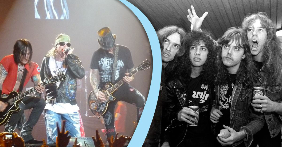 A Look At The Feud Between Metallica And Guns 'N Roses