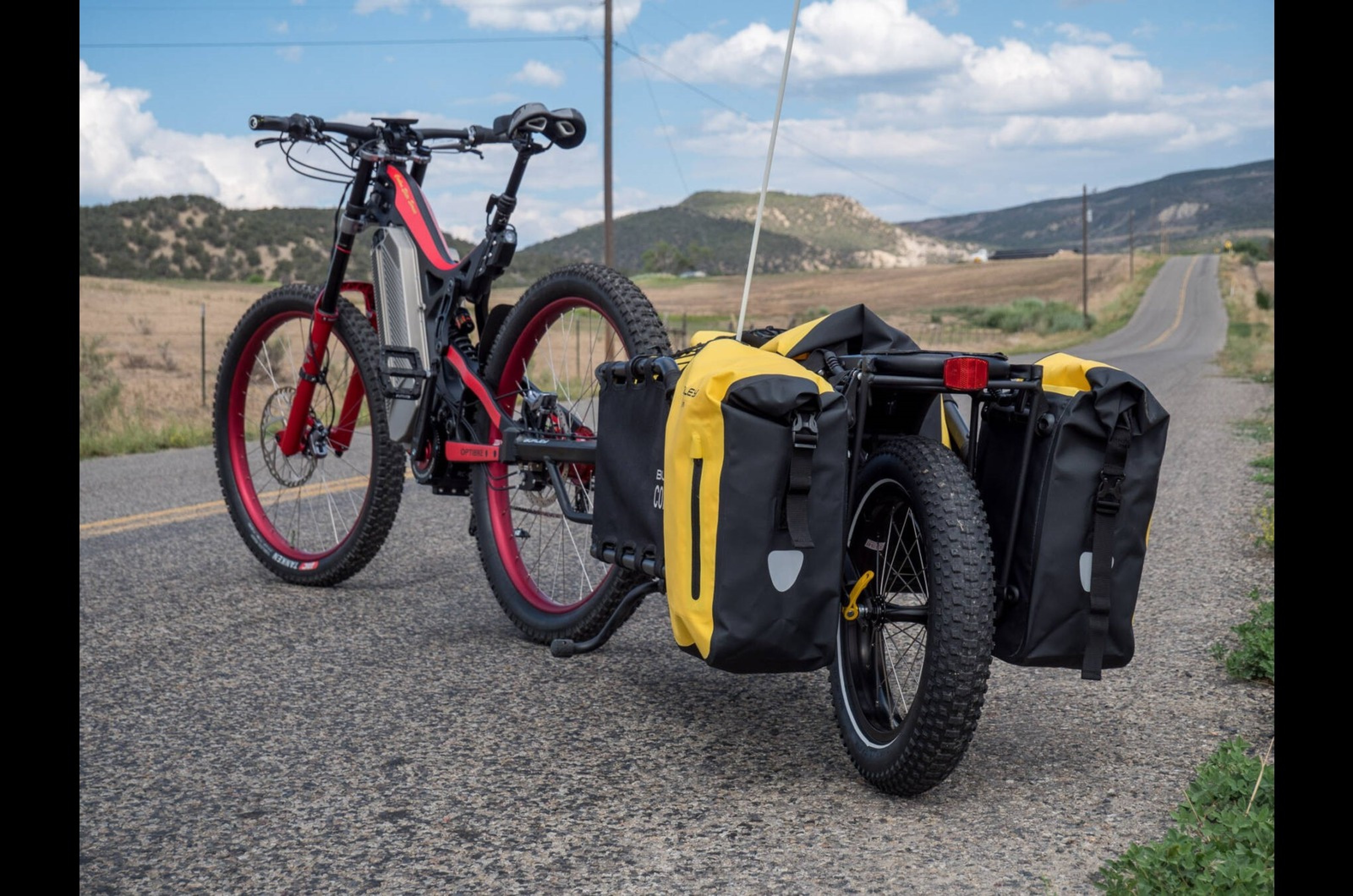 <p>Designed for rough terrain, Optibike equips the R22 Everest with 200mm long travel suspension for rock climbing and Tanken tyres as an available option. A dual-battery set-up gives 3260Wh while a 145lb ft 2500W motor drives the rear wheels, this means a 300-mile range and a 36mph top speed. Weight is relatively low at 42kg due to the R22 Everest having a full carbon frame and battery case, and lightweight battery. Bikes come equipped with an LCD screen while the integrated lights are optional. Unfortunately, the R22 isn’t offered in the UK just yet but those who fancy one in the US will be $18,900 lighter. </p>  <p>BY MATT MACCONNELL</p>