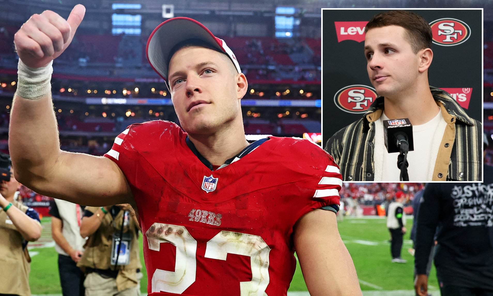 Brock Purdy Believes 49ers Teammate Christian McCaffrey Deserves MVP