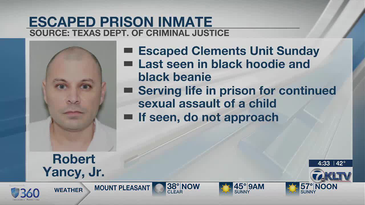 TDCJ searching for escaped inmate from Clemens Unit in Brazoria