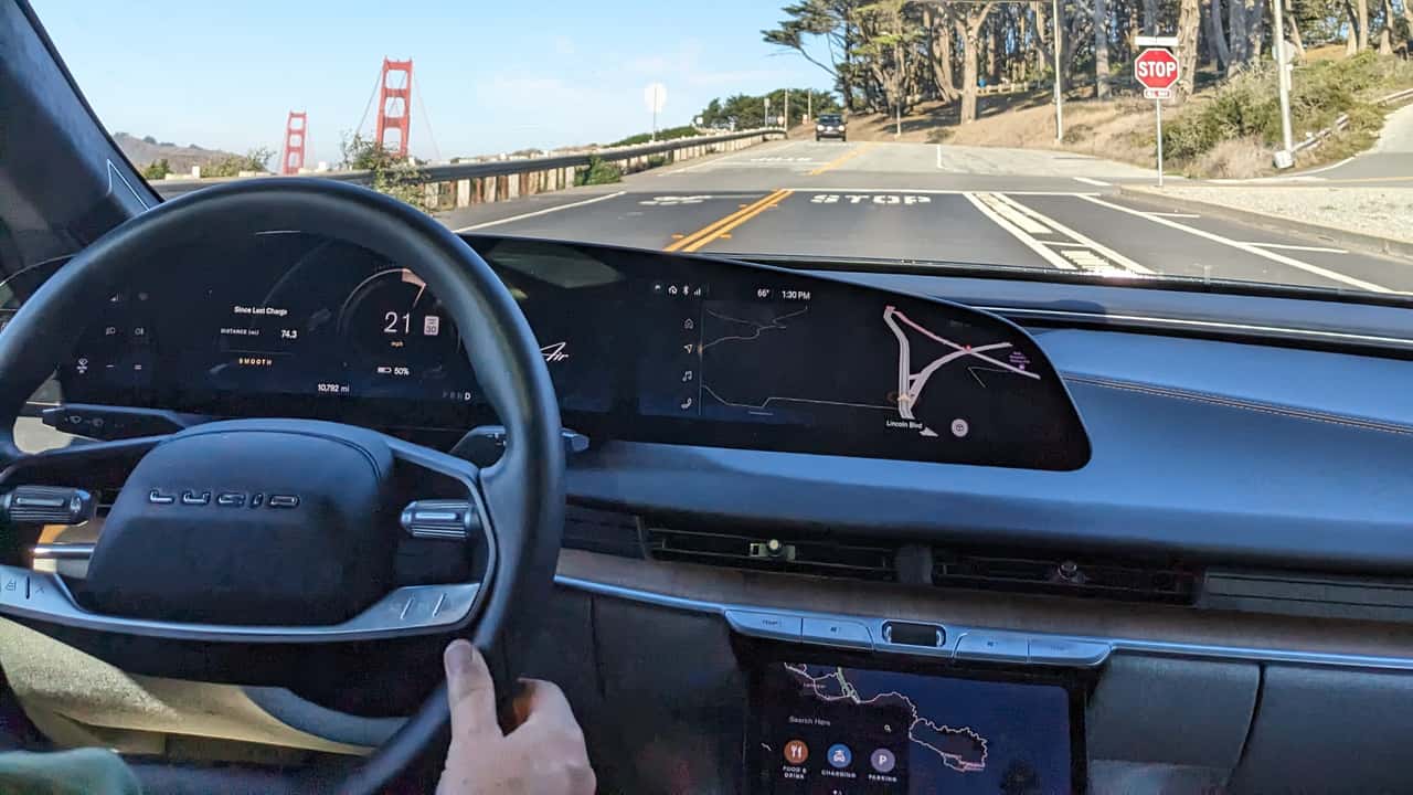 android, lucid air touring owner review: no more asterisk for the ev road trip