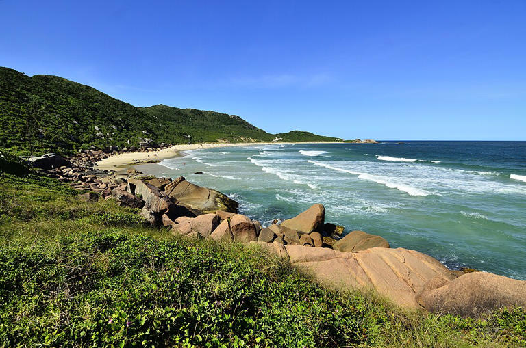 Trilha para Praia da Galheta, em Floripa