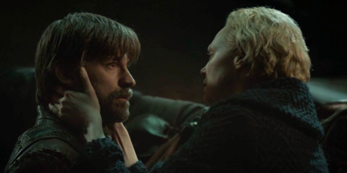 <b>Jaime</b> Lannister abandons Brienne of Tarth in Game of Thrones.