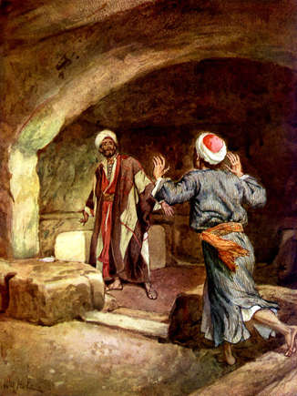 Nieuwe Testament: heiligen in Jeruzalem