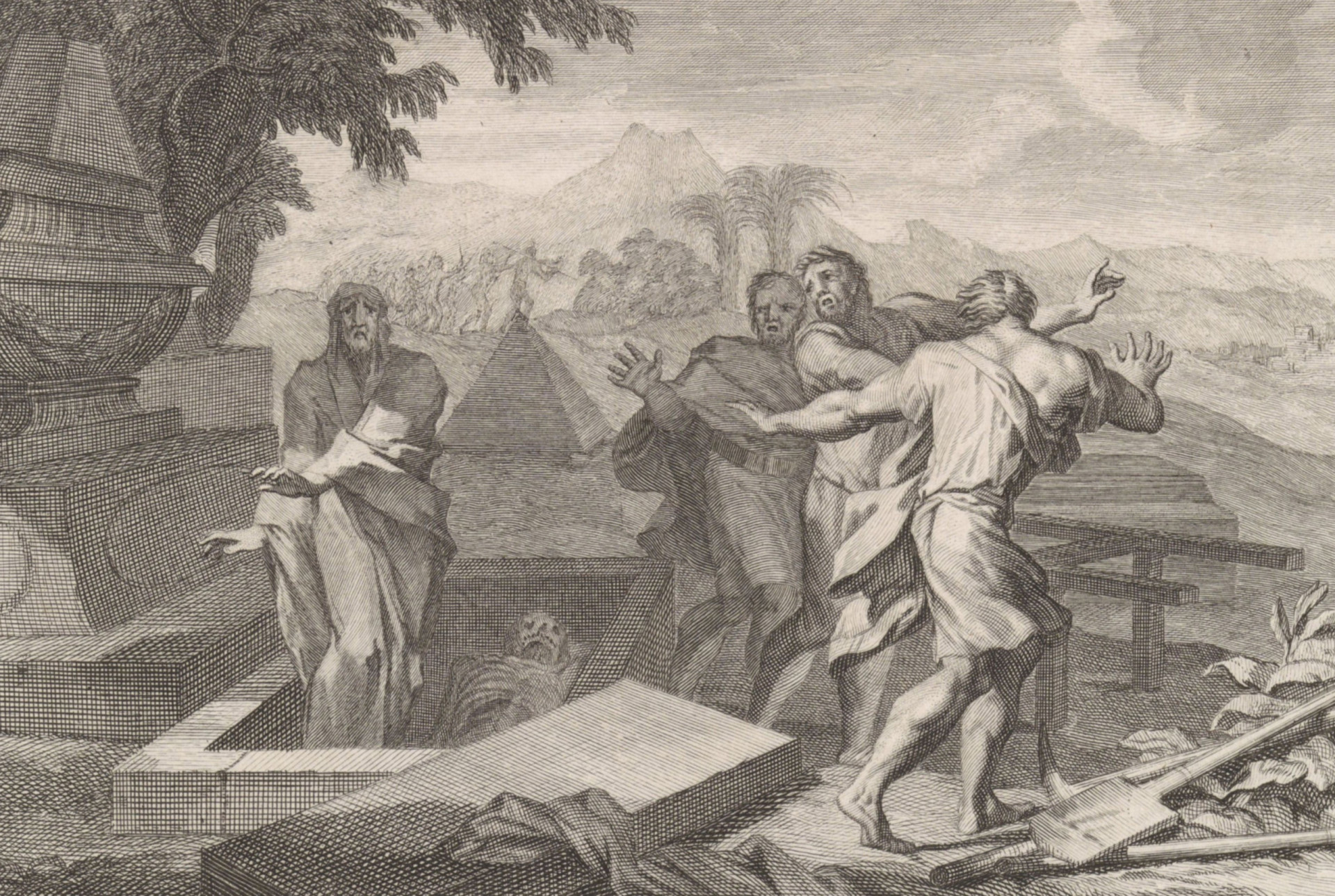 Oude Testament: de man die Elisa's beenderen aanraakte