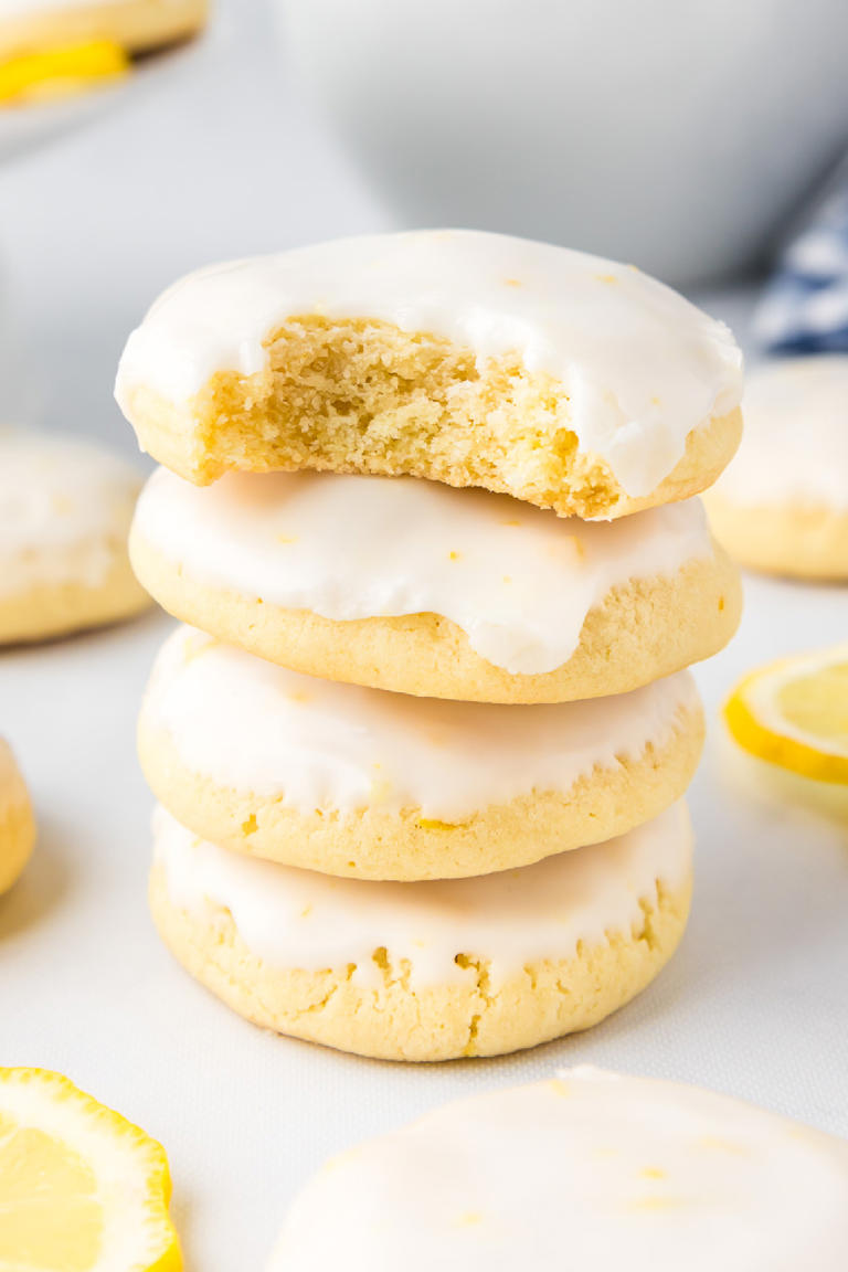 Soft Lemon Cookies (With Sweet Lemon Glaze!)