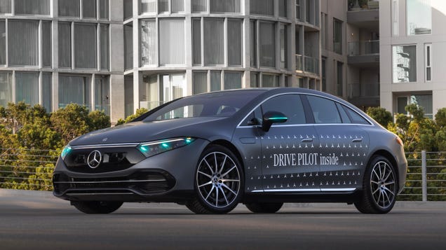Mercedes Gets Approval For Turquoise Automated Driving Lights So Cops Won't Pull You Over For Watching A Movie