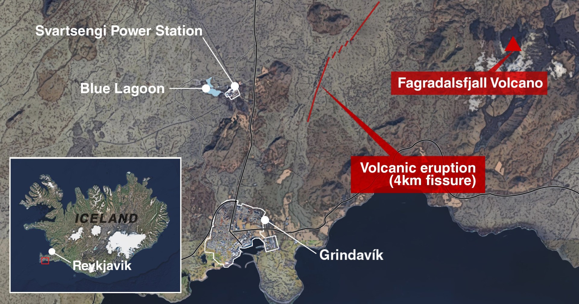 Tectonic Plates Map Shows Path Of Iceland Volcano Eruption