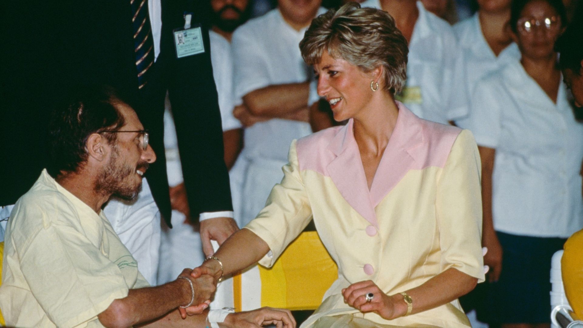 <p>                     In April 1987, Princess Diana opened the first purpose-built HIV/Aids unit in the UK. It was an important step at a time when so many patients with the illness were being treated with stigma and prejudice rather than with the help and compassion they needed. At the opening, she shook hands with an Aids patient - a radical move, when there was so much stigma around the disease and fears it could be transmitted through touch. She shook 12 men's hands without gloves, publicly challenging the widely-held misconception while demonstrating her support and compassion for the community.                   </p>