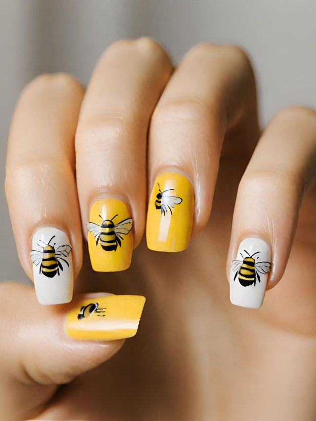 105 Best Bumble Bee Nail Designs And Ideas To Try In 2024   AA1lK3Zx.img